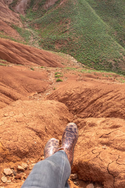 istock Feet over the cliff. 2159224860