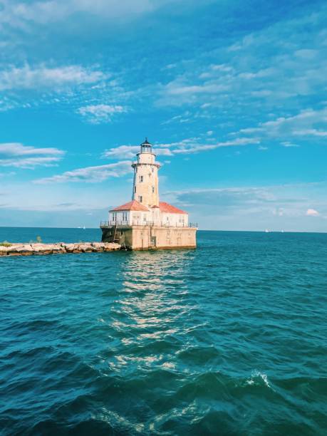 istock Lighthouse on Lake Michigan 2159228857