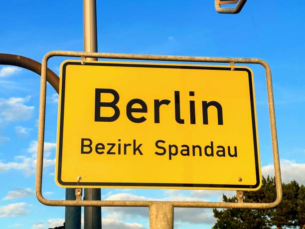 Marking the home port of a ship with the lettering Berlin. The decommissioned barge is located on the Fischerinsel in Berlin.