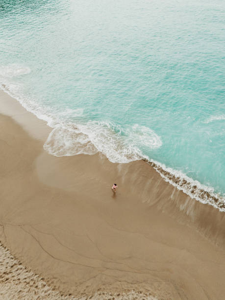 istock Aerial view of a sand beach 2159233768
