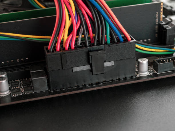 istock connector for connecting a 24 pin power supply on a computer motherboard 2159236402