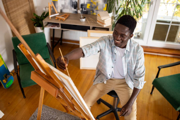 istock Male artist painting 2159256752