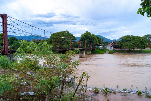 Vang Vieng, Laos: Picturesque landscapes featuring lush greenery, karst limestone mountains, and serene rivers. Known for its vibrant party scene, this popular tourist destination offers activities such as tubing down the Nam Song River, kayaking, hiking, and exploring caves. Visitors often enjoy the lively bars and social atmosphere, making it a hub for adventure and nightlife.