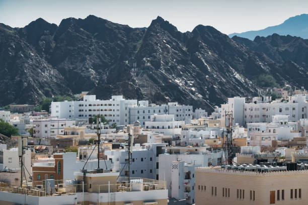 Residential District in Muttrah, Muscat, Oman.