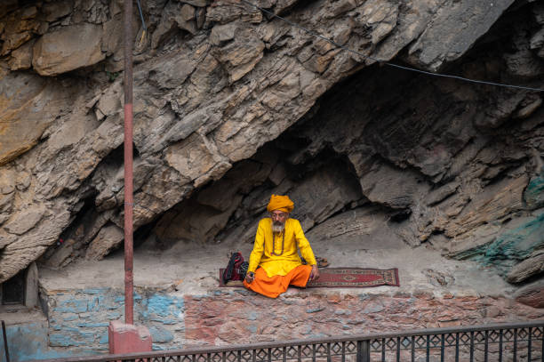 Kathmandu, Nepal - May-07-2024 : A yogi is a practitioner of Yoga, including a sannyasin or practitioner of meditation in Indian religions.