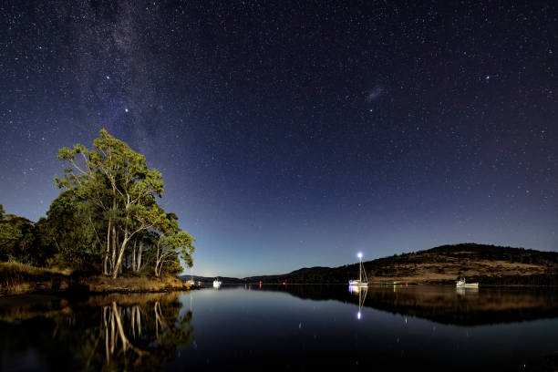 istock Night sky on on Huon River, Huon Valley, Tasmania 2159268132