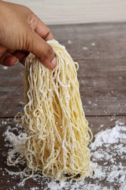 istock Raw egg noodles Chinese food 2159269432