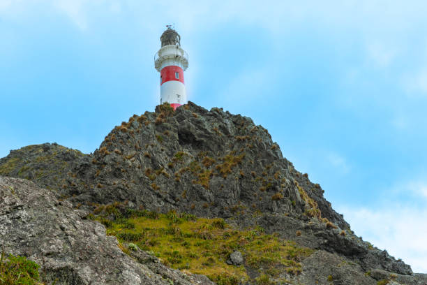 istock Cape Palliser lighthouse on top of rock outcrop 2159273561