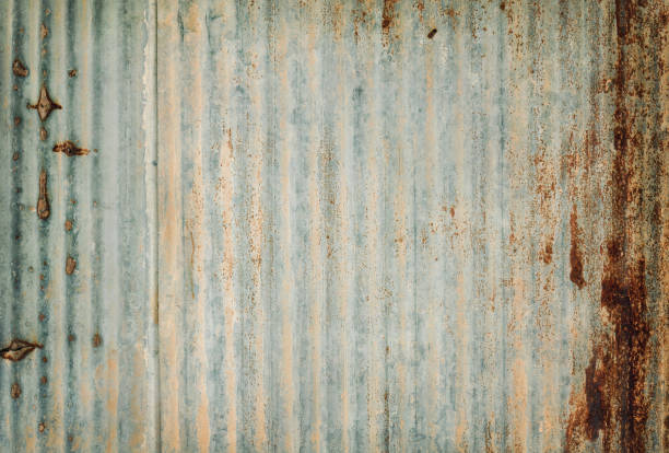 istock Old zinc vintage fence wall texture for background, pattern of rusty on metal panel. 2159284878