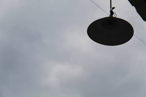 istock Silhouette of an old lamp post 2159286870