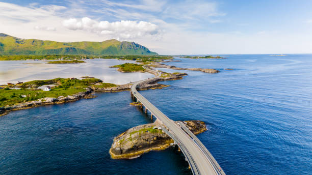 istock Aerial View of Atlantic Road Bridge in Norway 2159290586