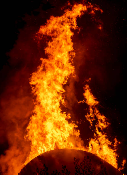 Bonfire on the southern hemisphere solstice.