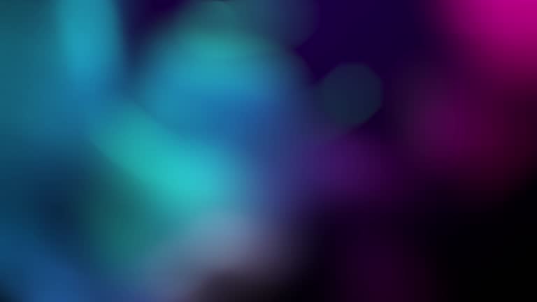Futuristic blurred neon gradient light curve video. Loop animation abstract decorative simple light effect motion background.