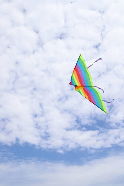istock kite striped colors of the rainbow 2159298379