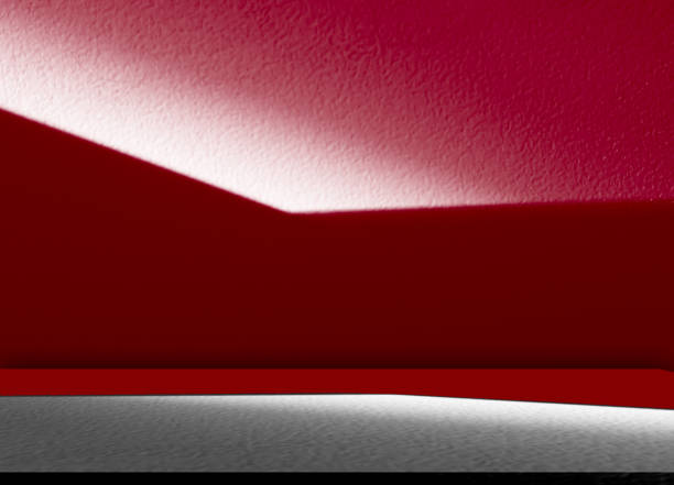 Abstract radial beams background (red).