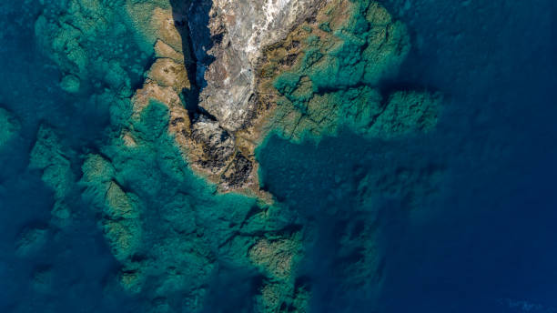 istock Thin cape is a piece of land and sea on both sides. 2159306862