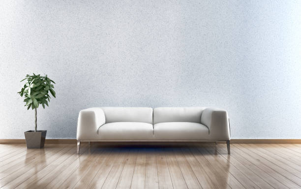 istock Large luxury modern bright interiors Living room mockup illustration 3D rendering image 2159311886