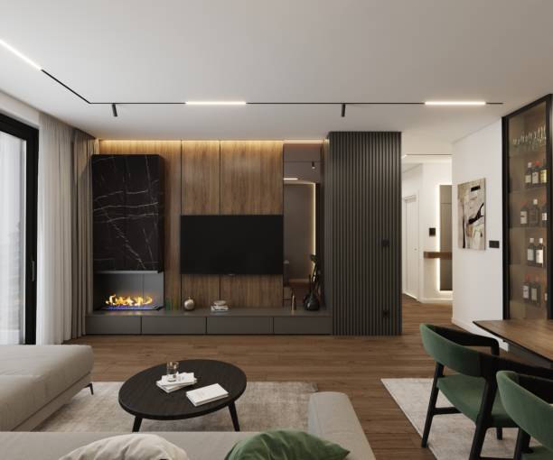 istock Elegant Dark Living Room 2159313916