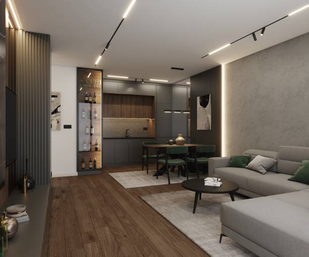 istock Elegant Dark Living Room 2159313917
