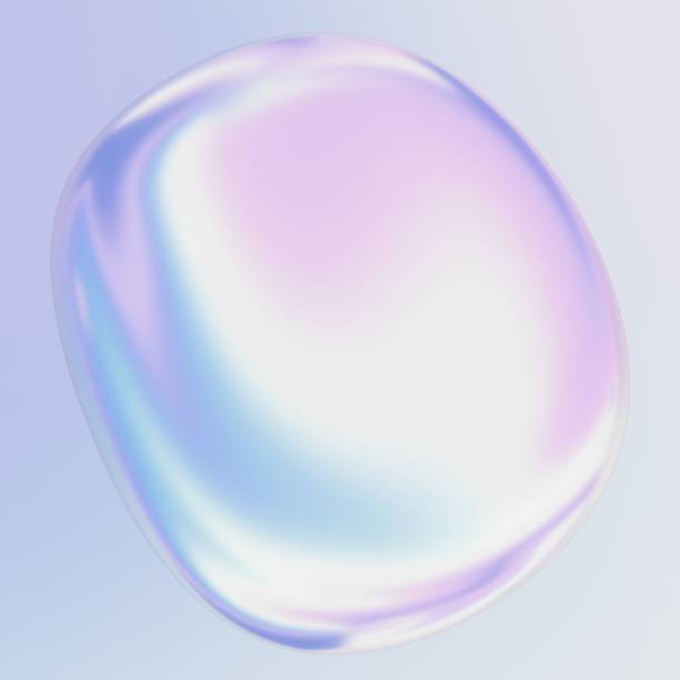 istock Set of realistic holographic 3d shapes 2159313989