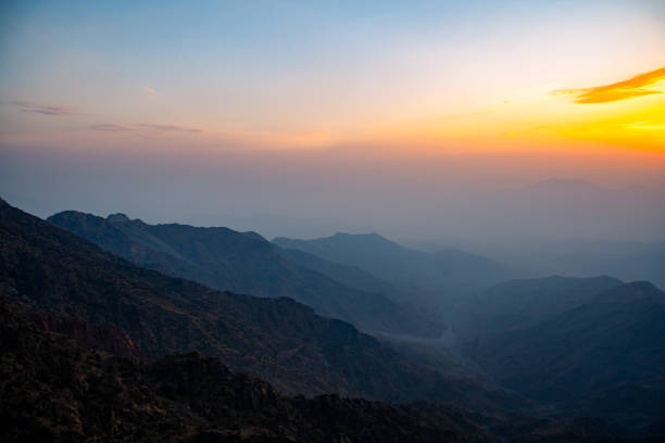 istock A beautiful landscape of Al Hada Mountains, During Sunset. 2159319027