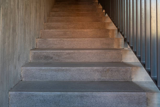 Concrete stairs for new buildings