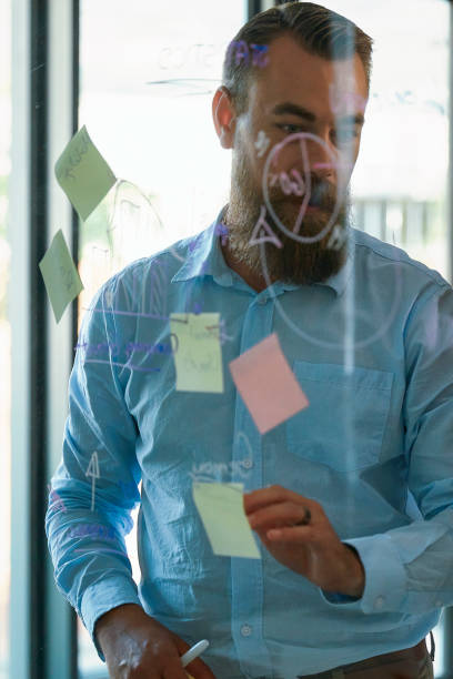 istock A businessman is brainstorming in a modern office 2159321351