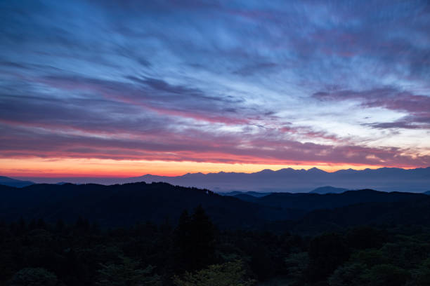 The sun rising from the Southern Alps