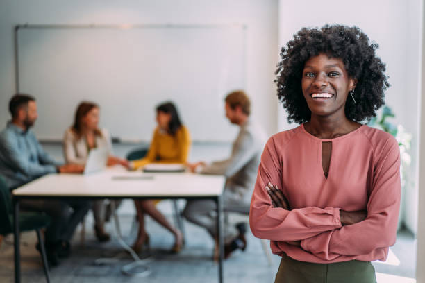 istock Successful businesswoman in the office. 2159321469