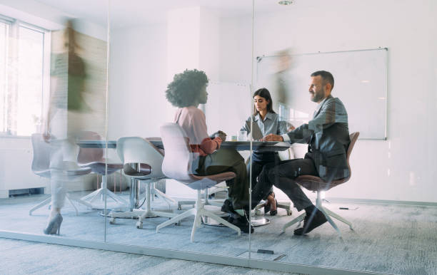 istock Business partners on meeting in the office. 2159321489