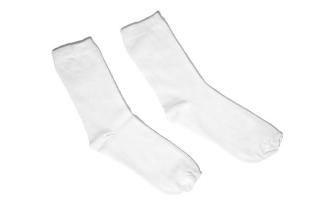 istock White cotton socks isolated on white background 2159325429