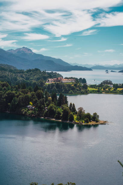 istock A beautiful lake with a small island in the middle 2159333783