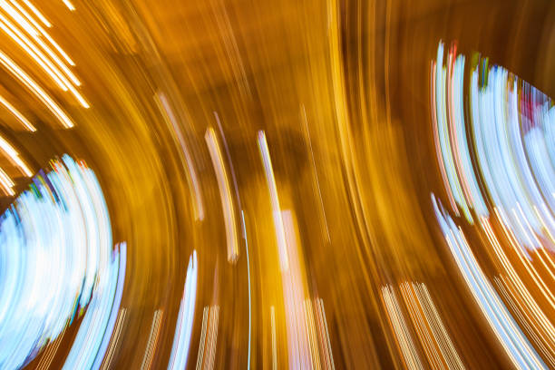 istock Vibrant Long-Exposure Light Trails in Church Interior 2159336051