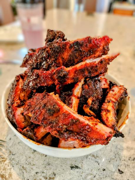 Tempting grilled ribs