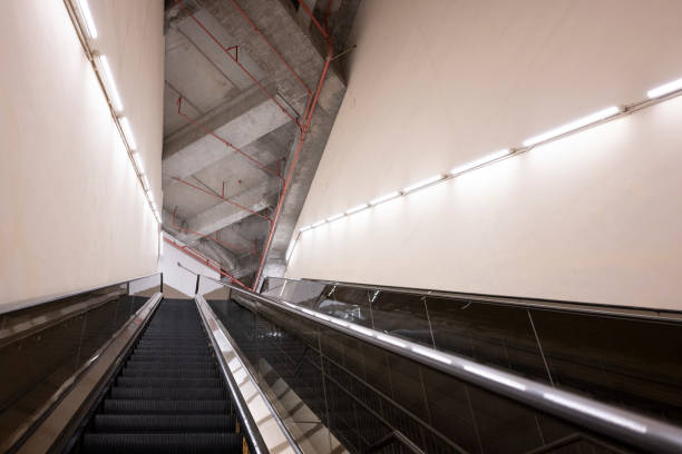 istock An electric escalator in a commercial building 2159341013