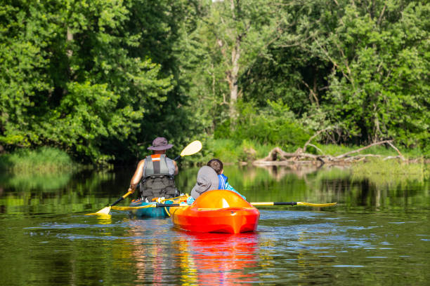 istock Father & Son Kayaking on Summer Day 2159344004