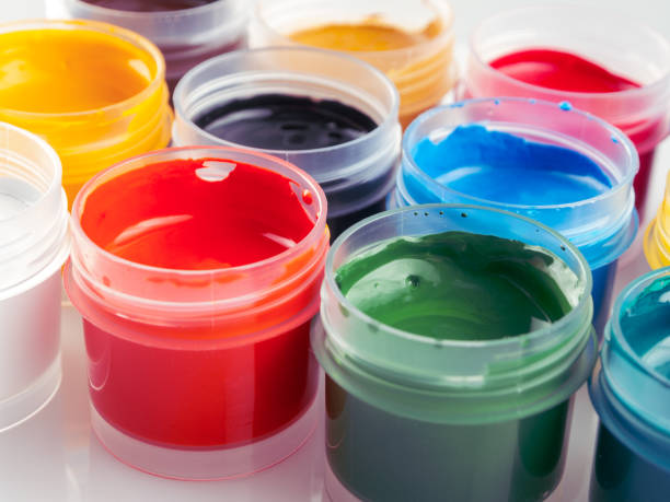 istock Artistic paints for drawing, gouache acrylic paints for painting, teaching drawing 2159355892