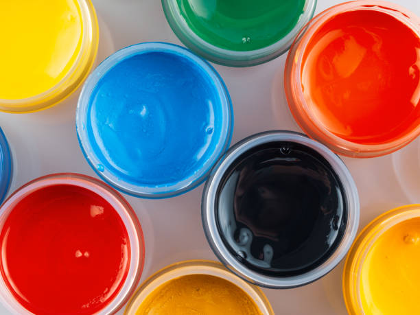 istock Artistic paints for drawing, gouache acrylic paints for painting, teaching drawing 2159358310