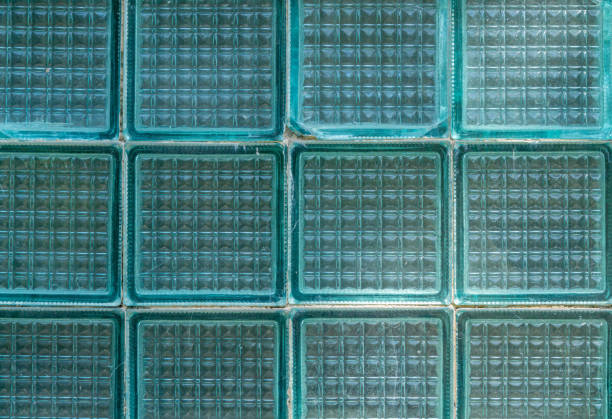 glass pane, old style glass tiles texture background