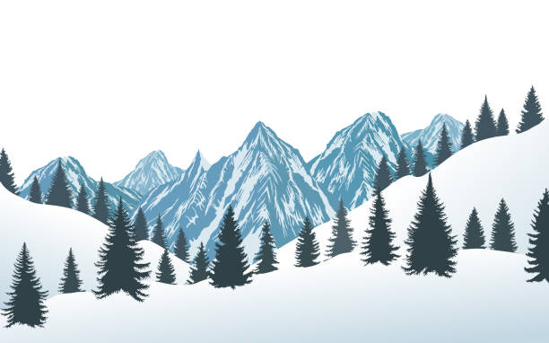 65,600+ Winter Mountains Stock Illustrations, Royalty-Free Vector