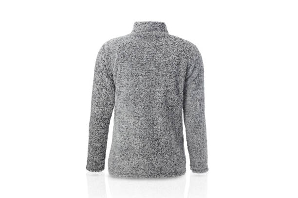 istock Back View Of Gray Jacket Over White Background 2159377448