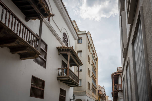 A typical colonial balcony of Cartagena de Indias