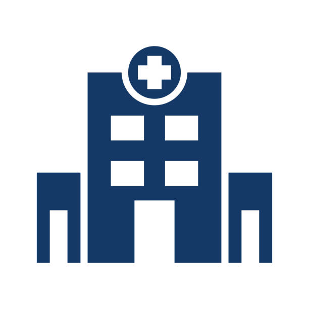 hospital icon design vector template hospital icon design vector template hospital stock illustrations