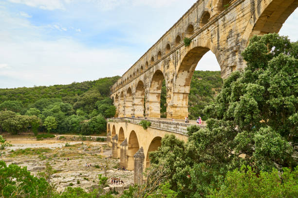 At river Gardon in southern France