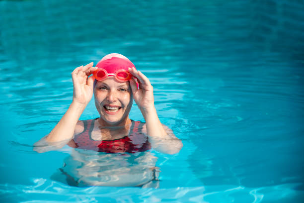 istock She is Happy for her swimming result! 2159388842