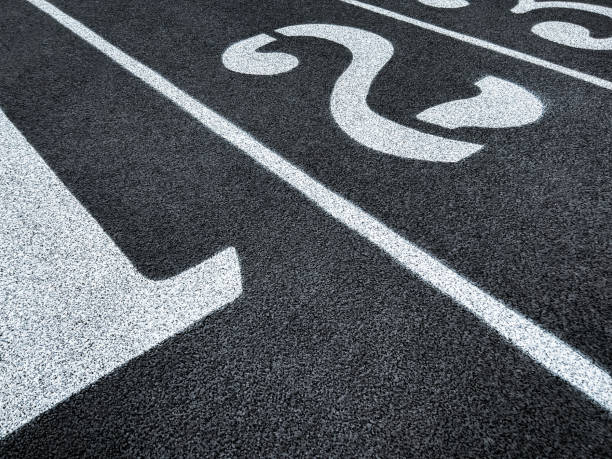 Track and Field Running Lanes