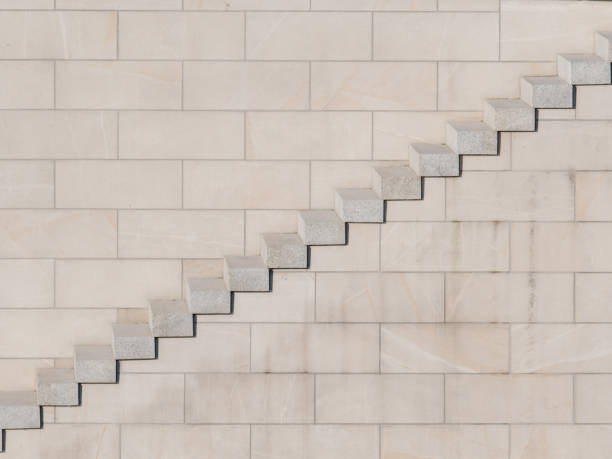 istock minimalist diagonal staircase made of sandstone 2159393525