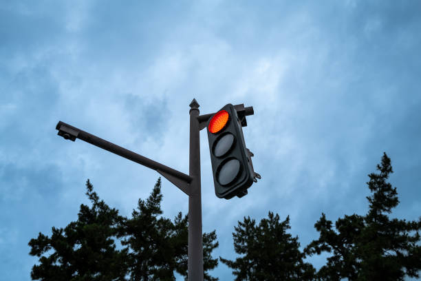 istock Material looking up at the cloudy sky and traffic lights 2159393742