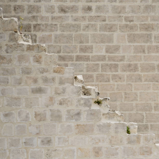 minimalist abstract partial view of an external staircase