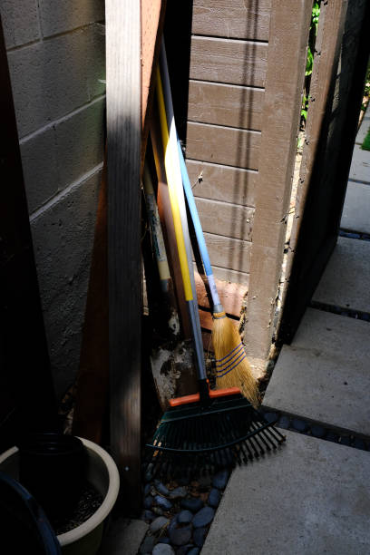 istock Garden Equipment Leaning in the Shade 2159398886